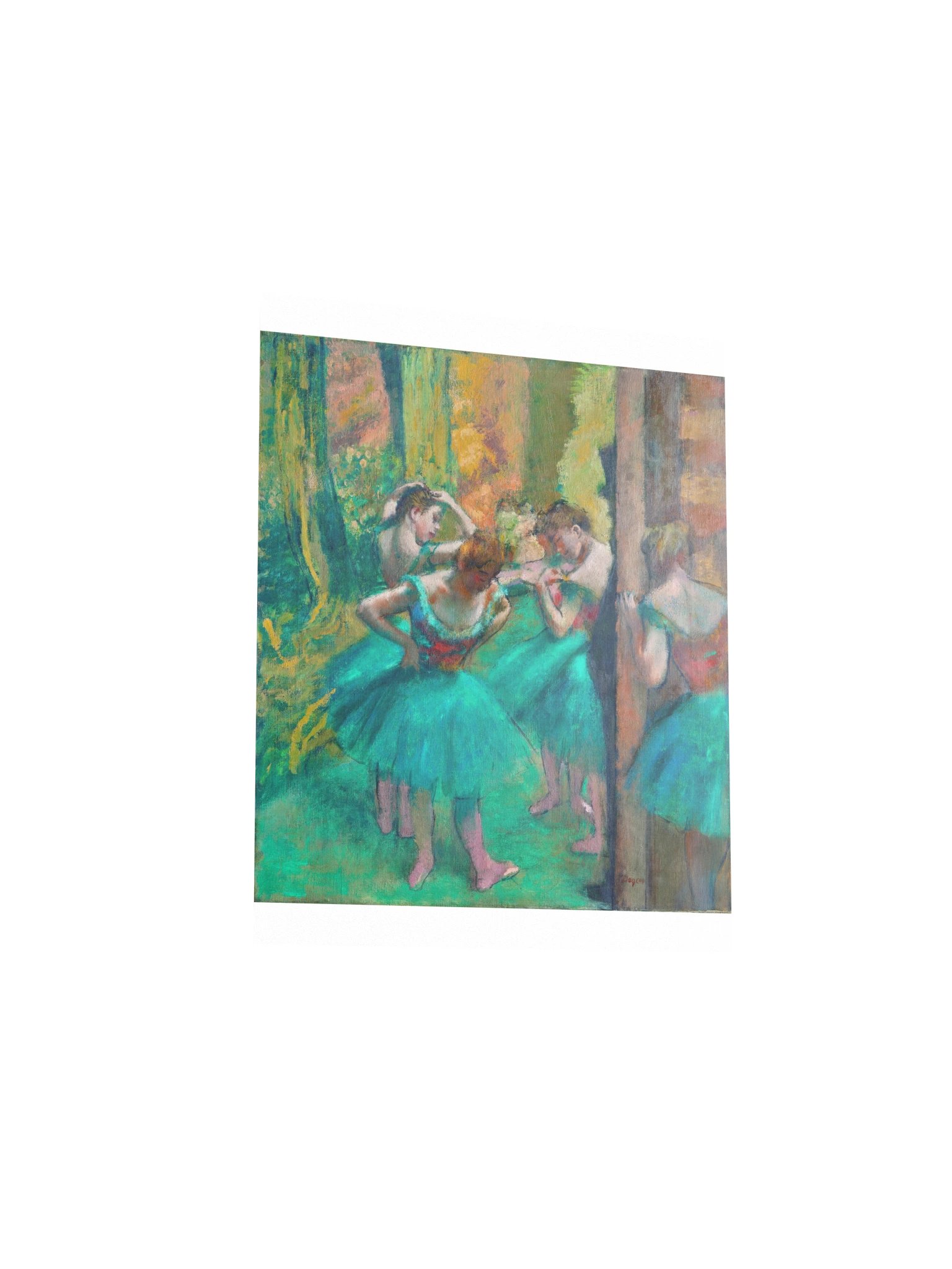 Dancers, Pink and Green — Small Poster product image (3)