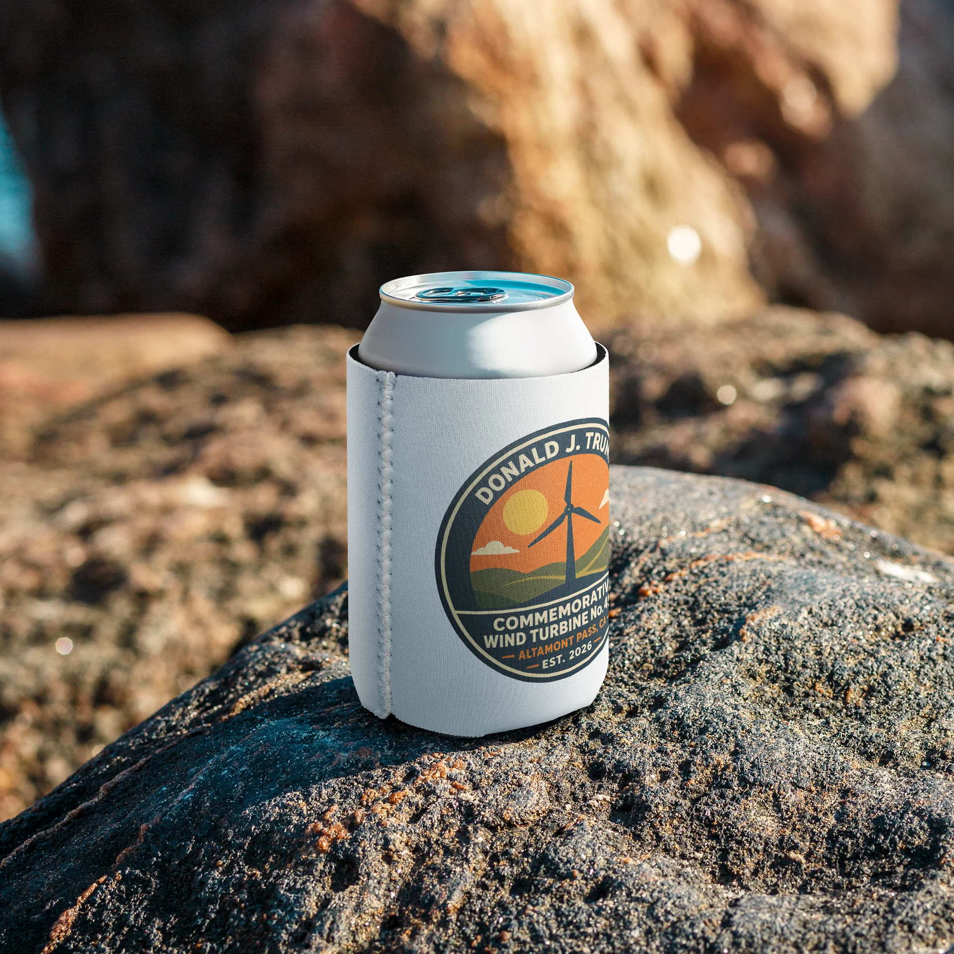 Coozie Can Cooler - Donald J. Trump Commemorative Wind Turbine No. 4547™ product image (7)