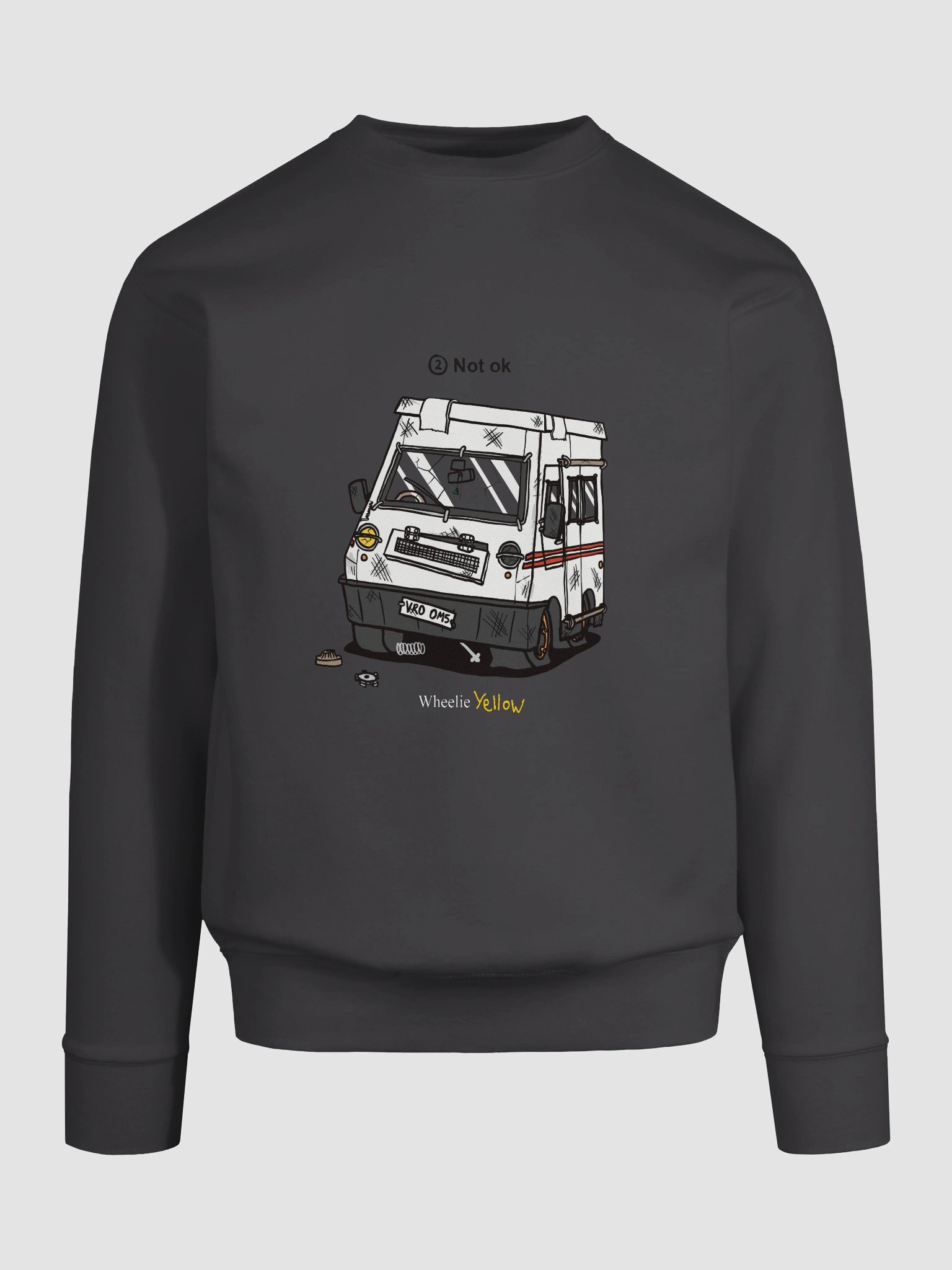 A not-ok Wheelie Yellow sweatshirt! product image (89)