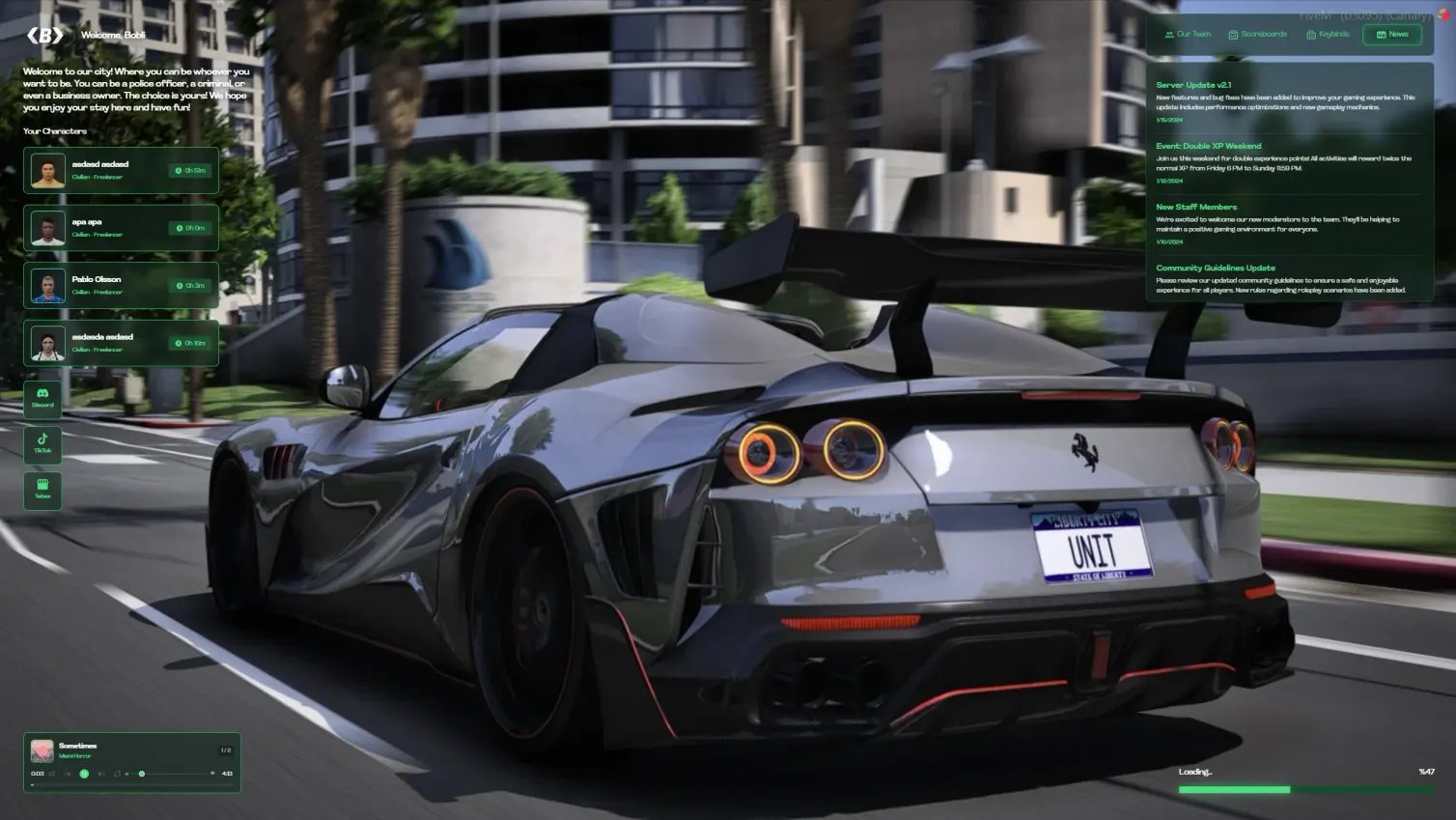 Loading Screen | Most Advanced Fivem Loading Screen [QBCore / ESX / QBox ] product image (1)