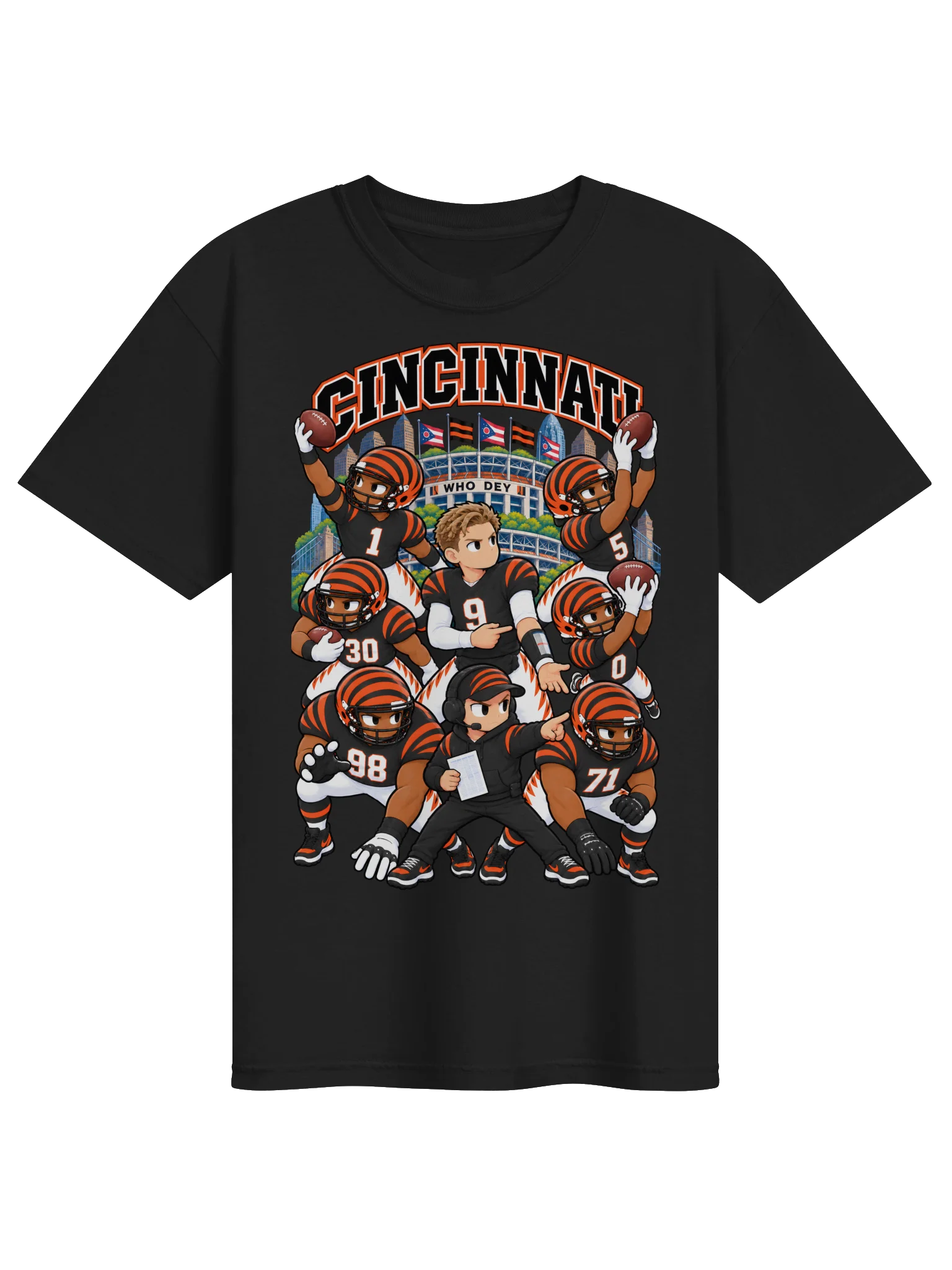 Cincinnati Football Animated Player T-Shirt product image (2)