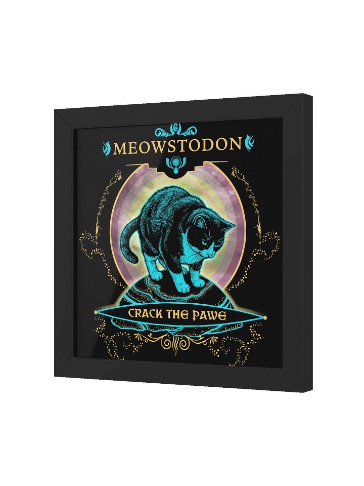 Burzik Meowstodon Crack The Pawe Framed Poster product image (6)
