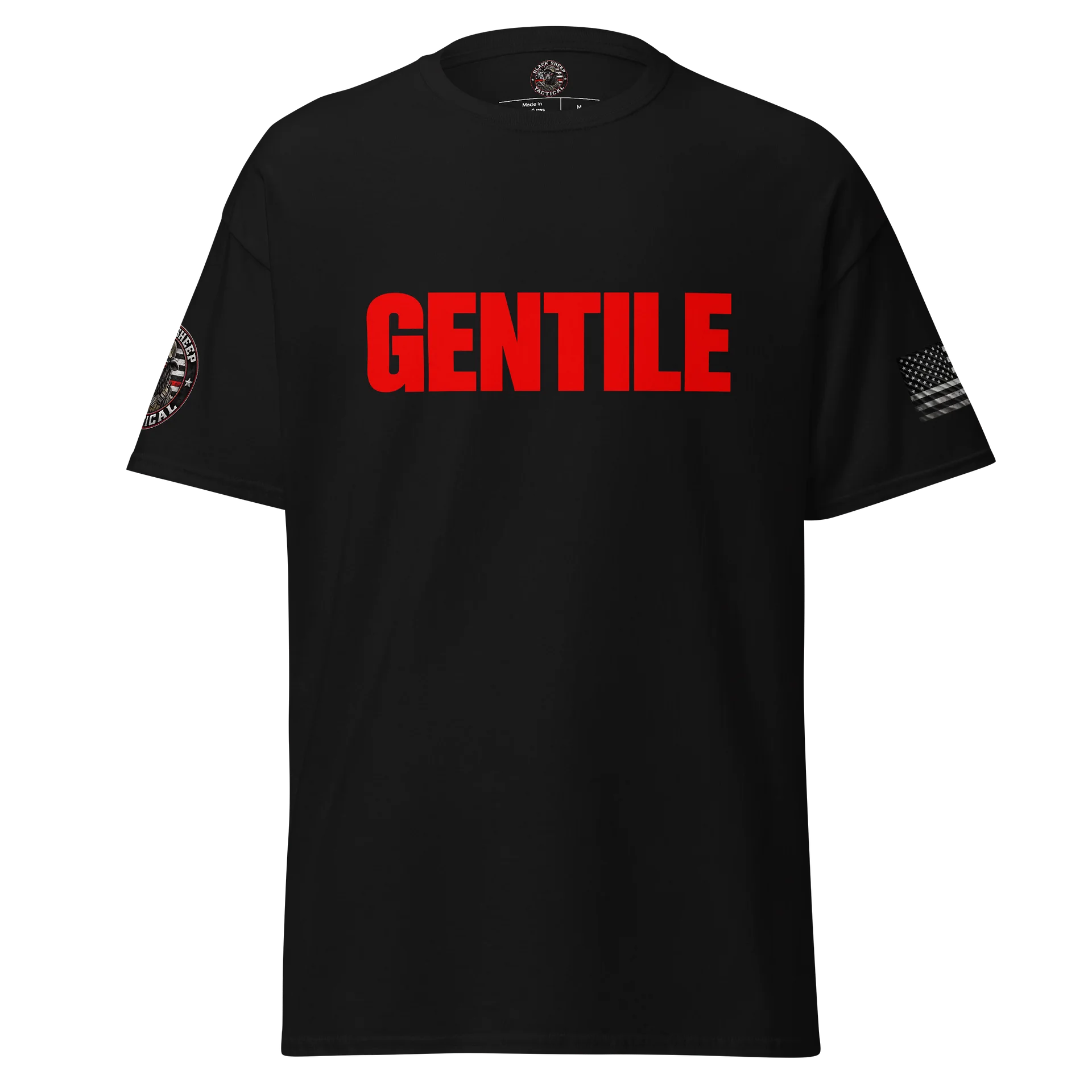 Black unisex Gildan gentile shirt product image (1)