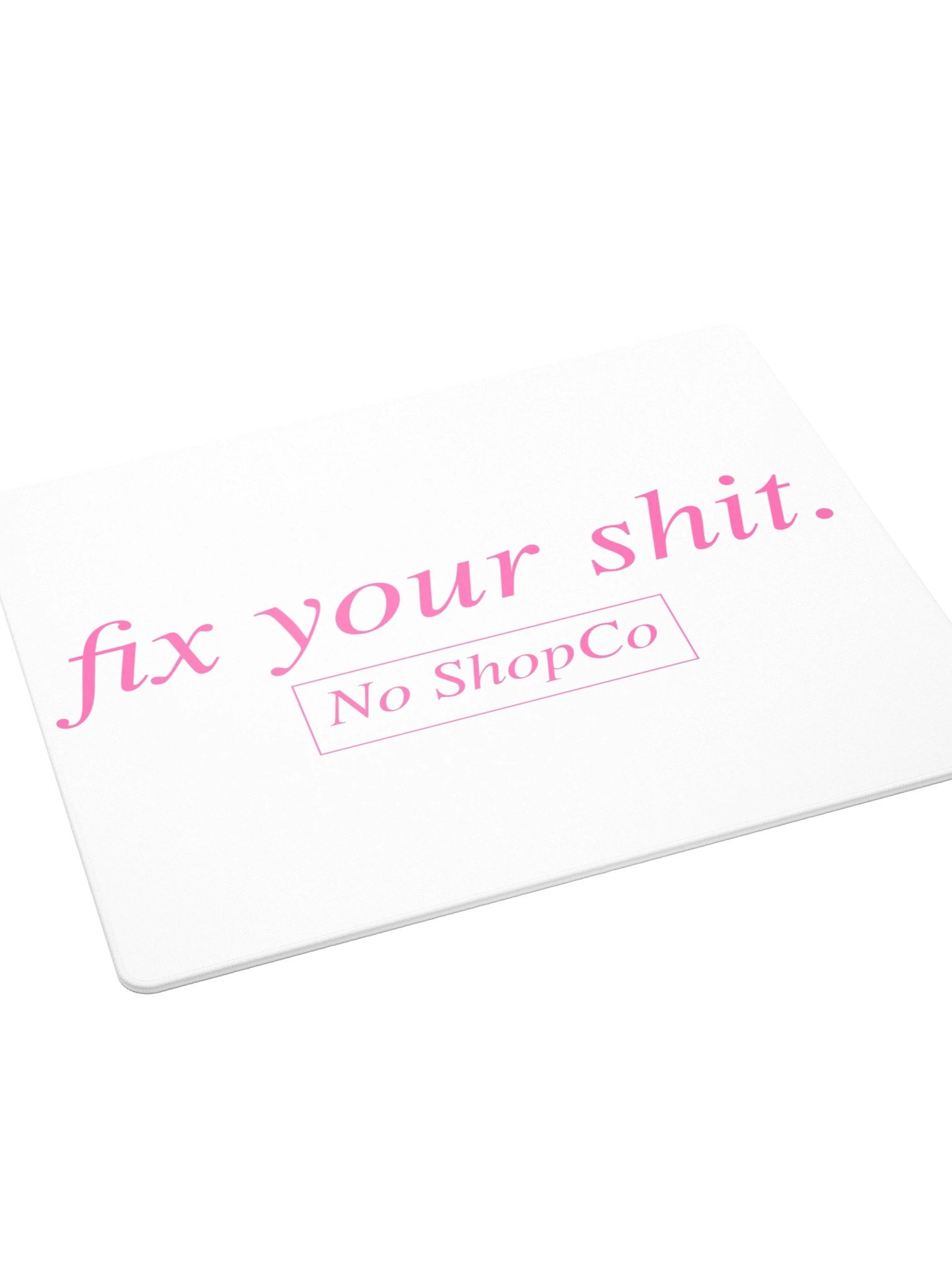 No ShopCo Gaming Mouse Pad - Pink on White product image (4)