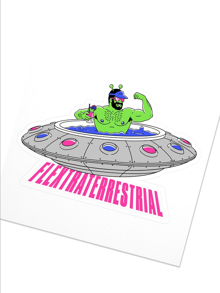 FLEXTRATERRESTRIAL Sticker product image (2)