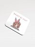 Whats Up Doc? Battle Bunny Chibi Coaster