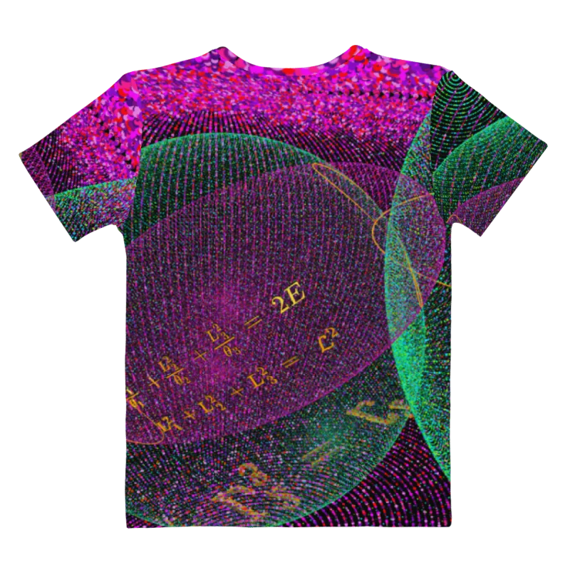 Poinsot's Pixel Spaceship 4 - Physics of the Gyroscope Women's Crew Neck T-Shirt product image (4)