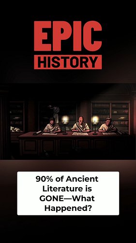 Lost Epics of Ancient Greece: most of what we “know” survives only by luck.
Ancient writers copied stories onto fragile papyr...