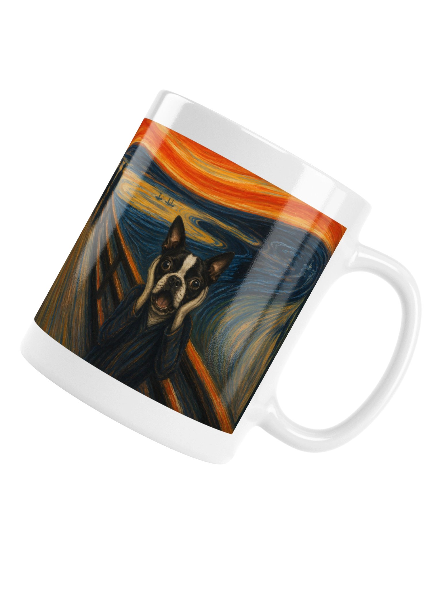 Boston Terrier The Scream Mug product image (6)