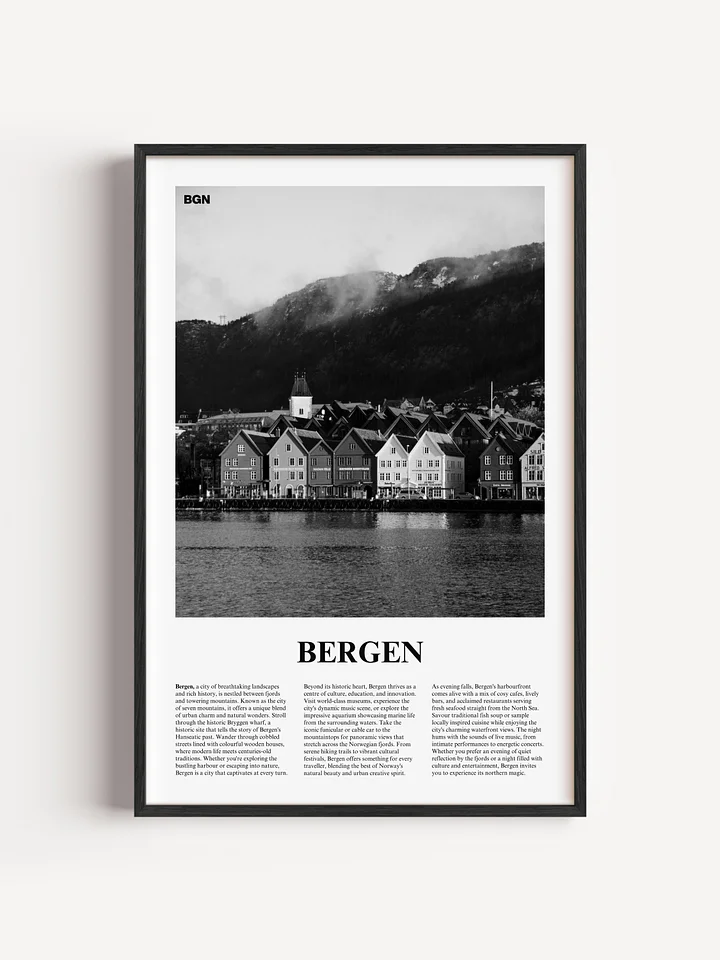 Bergen 01 Newspaper Poster product image (1)