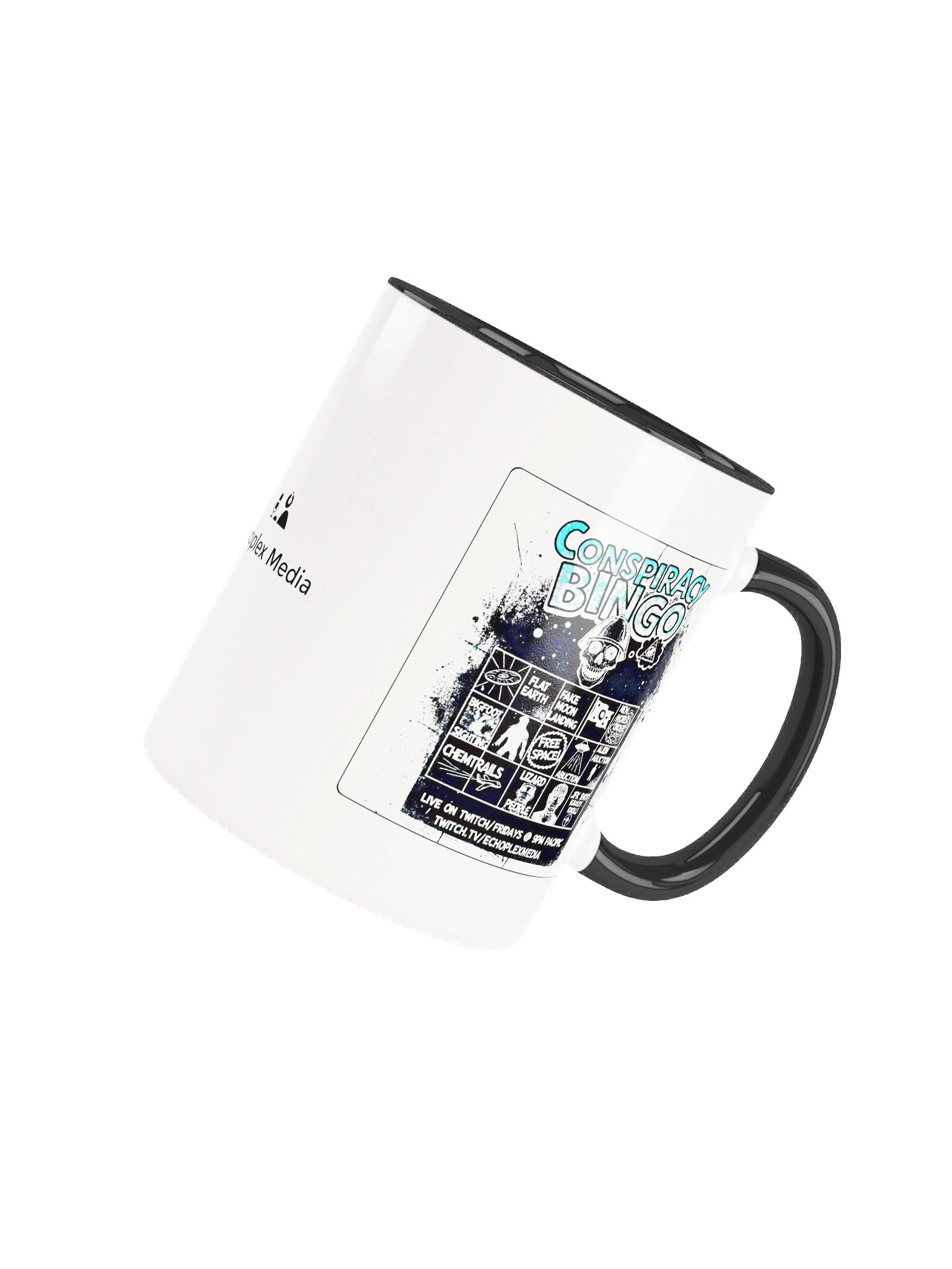 Goat-Napped Alien Abduction Conspiracy Bingo Mug - Colored Handles product image (5)