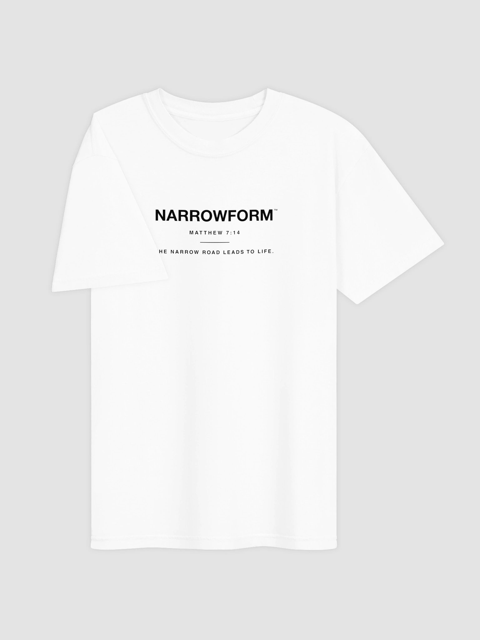 NARROWFORM MATTHEW 7:14 TEE SHIRT product image (3)