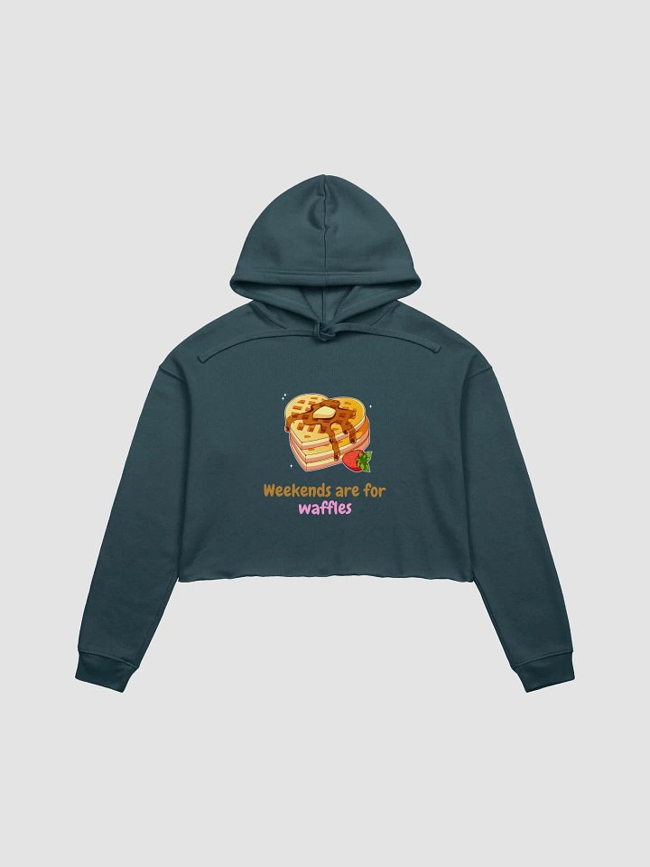 Weekends Are For Waffles Crop Hoodie product image (7)
