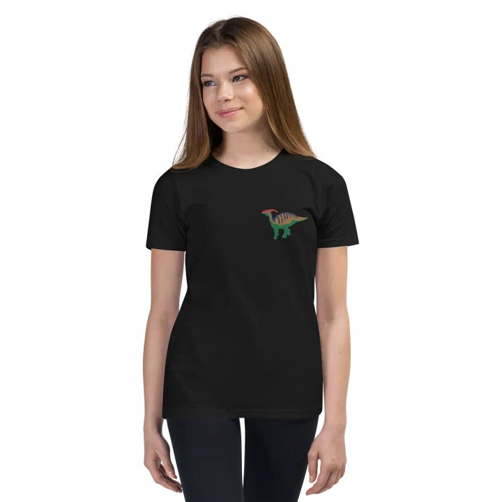Parasaurolophus Embroidered Youth T-Shirt product image (5)