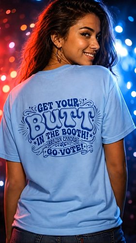 THIS ONE MATTERS! 🇺🇸

🍑 Get your butt in the booth!
❤️💙 Show your colors!
🔥 Do your part!

COVER YOUR BUTT. ROCK THE VOTE!

S...