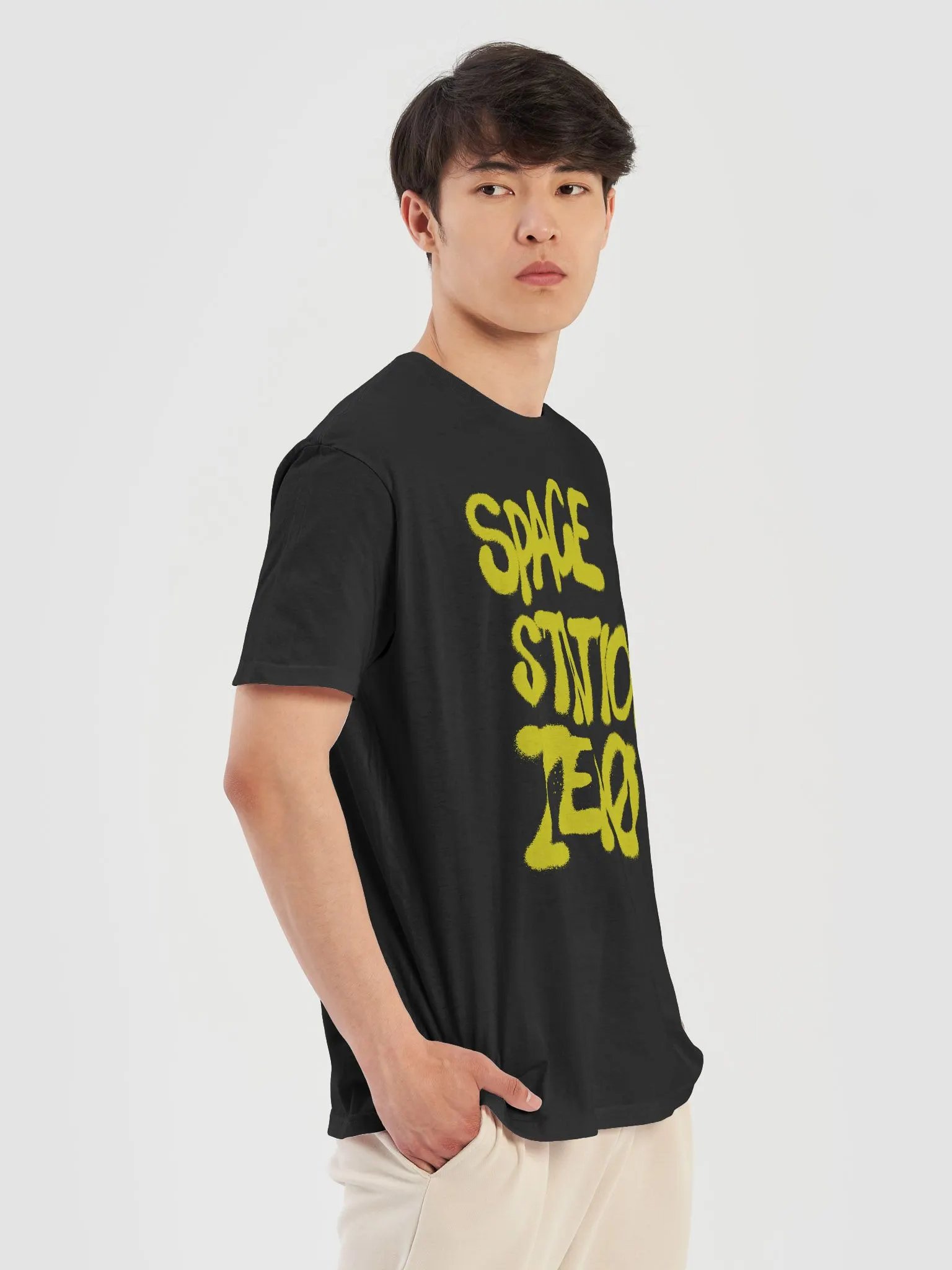 Space Station Zero - yellow logo shirt product image (4)