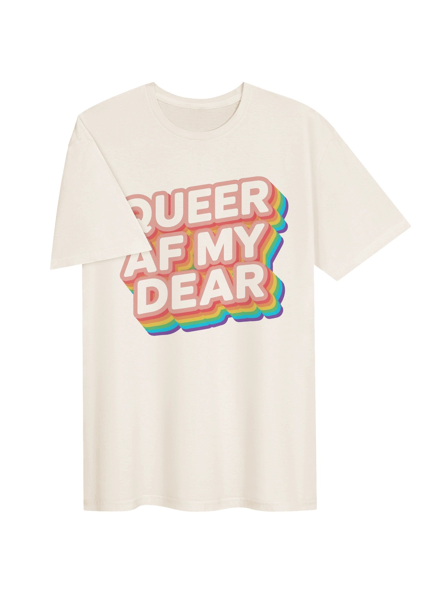 Queer AF My Dear Rainbow Tee product image (4)
