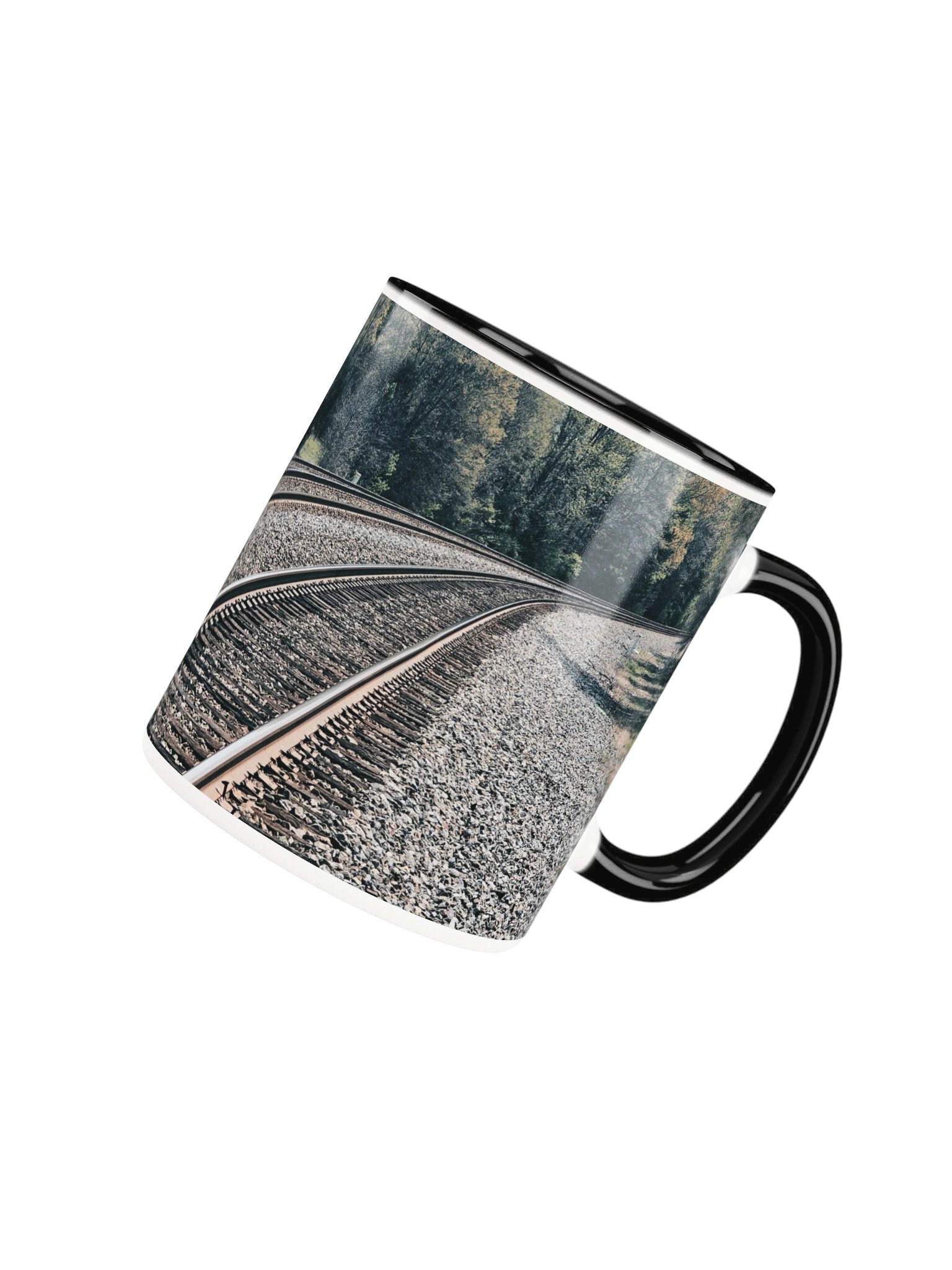 Tracks Into the Forest 2-tone Ceramic Mug product image (14)