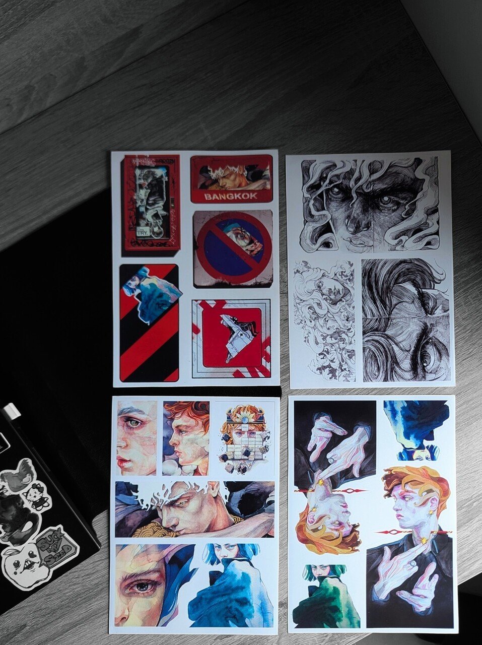 "Big Size" 4 stickerset A5 product image (6)