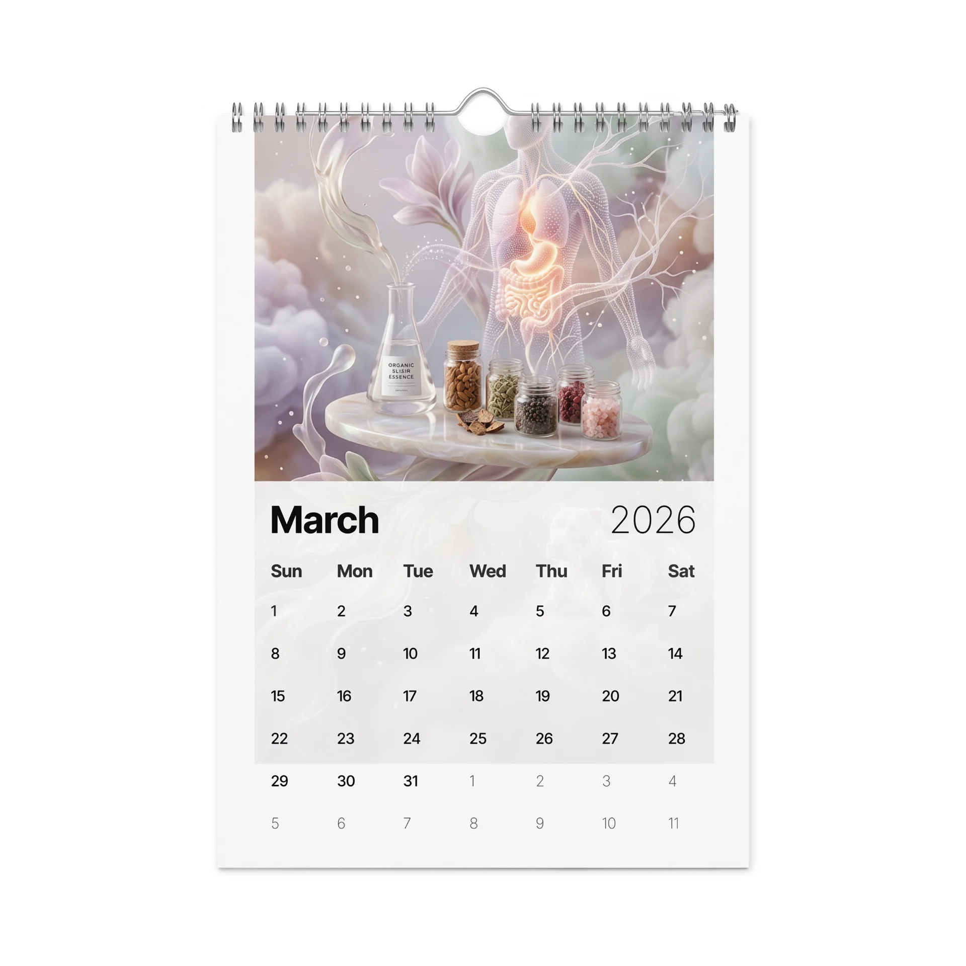 2026 Wellness Apothecary Wall Calendar product image (9)