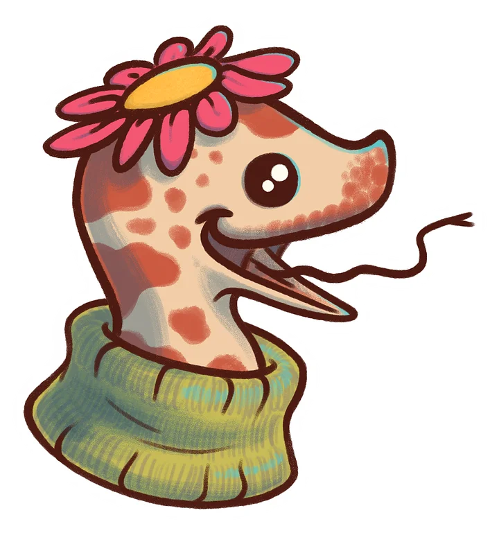 sticker : flower snek product image (1)