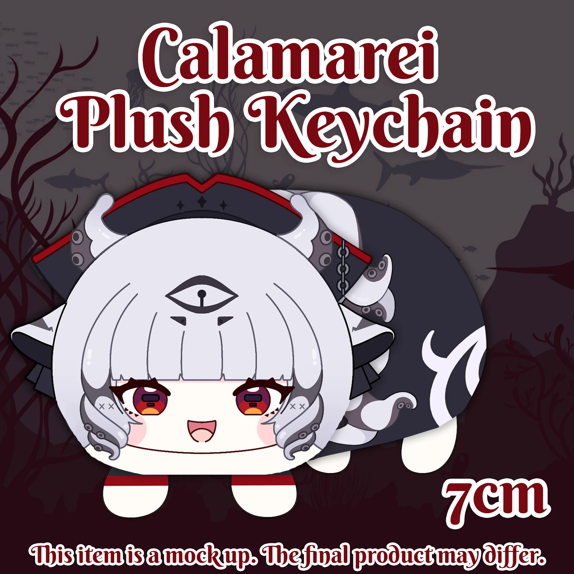 Calamarei Valentine's Plushie Keychain [PREORDER] product image (1)