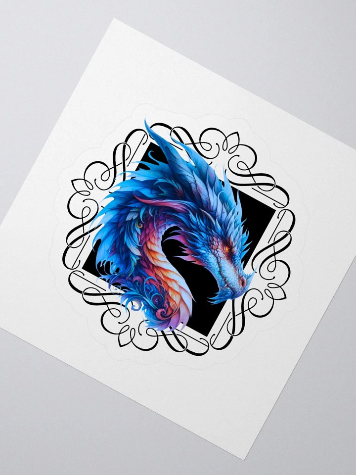 Mystical Blue Dragon Kiss Cut Stickers product image (1)