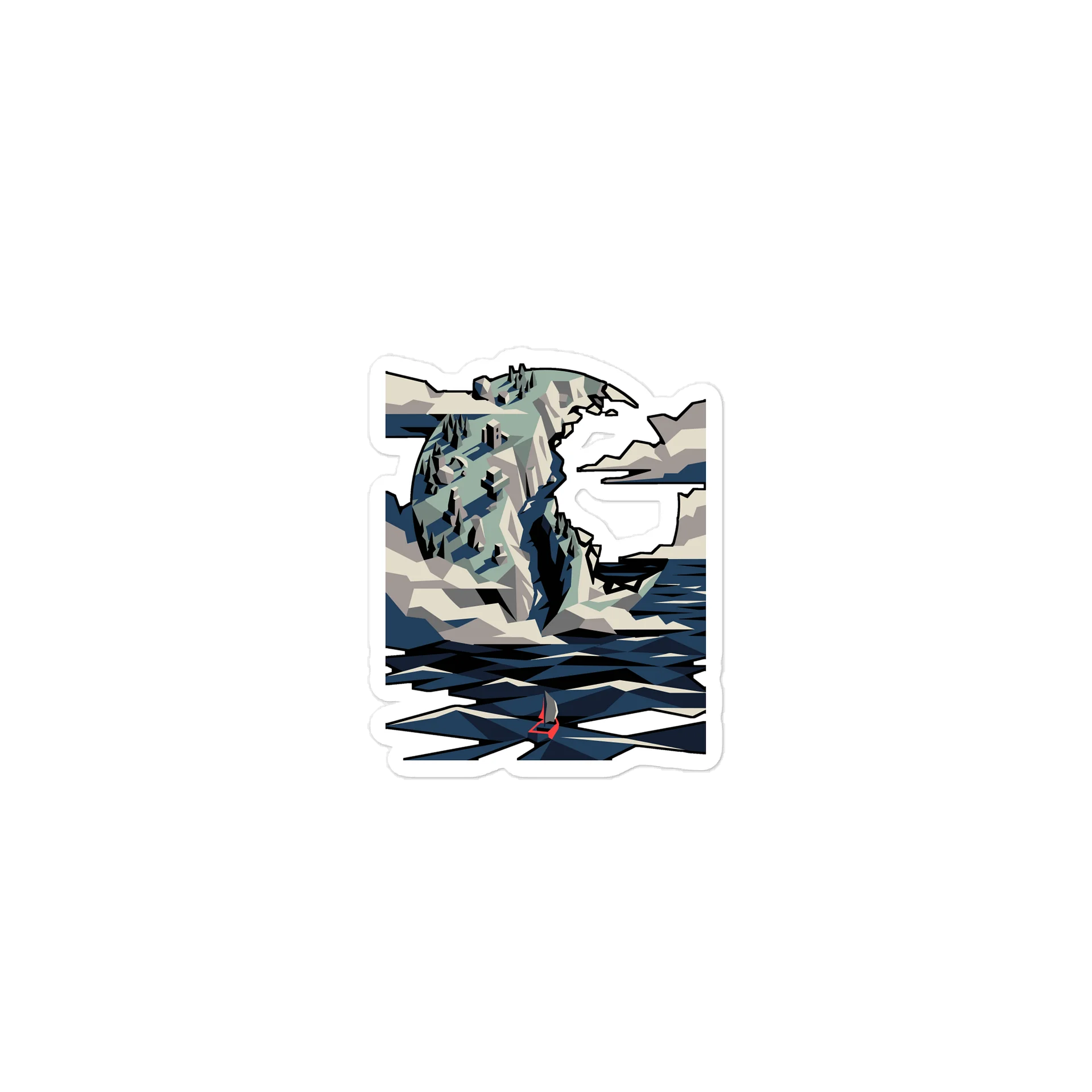 Sphere & Sea Sticker, view 2