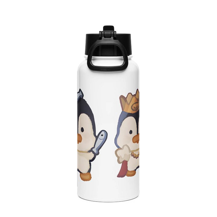 Purple Stainless Steel Water Bottle with a Straw Lid product image (2)