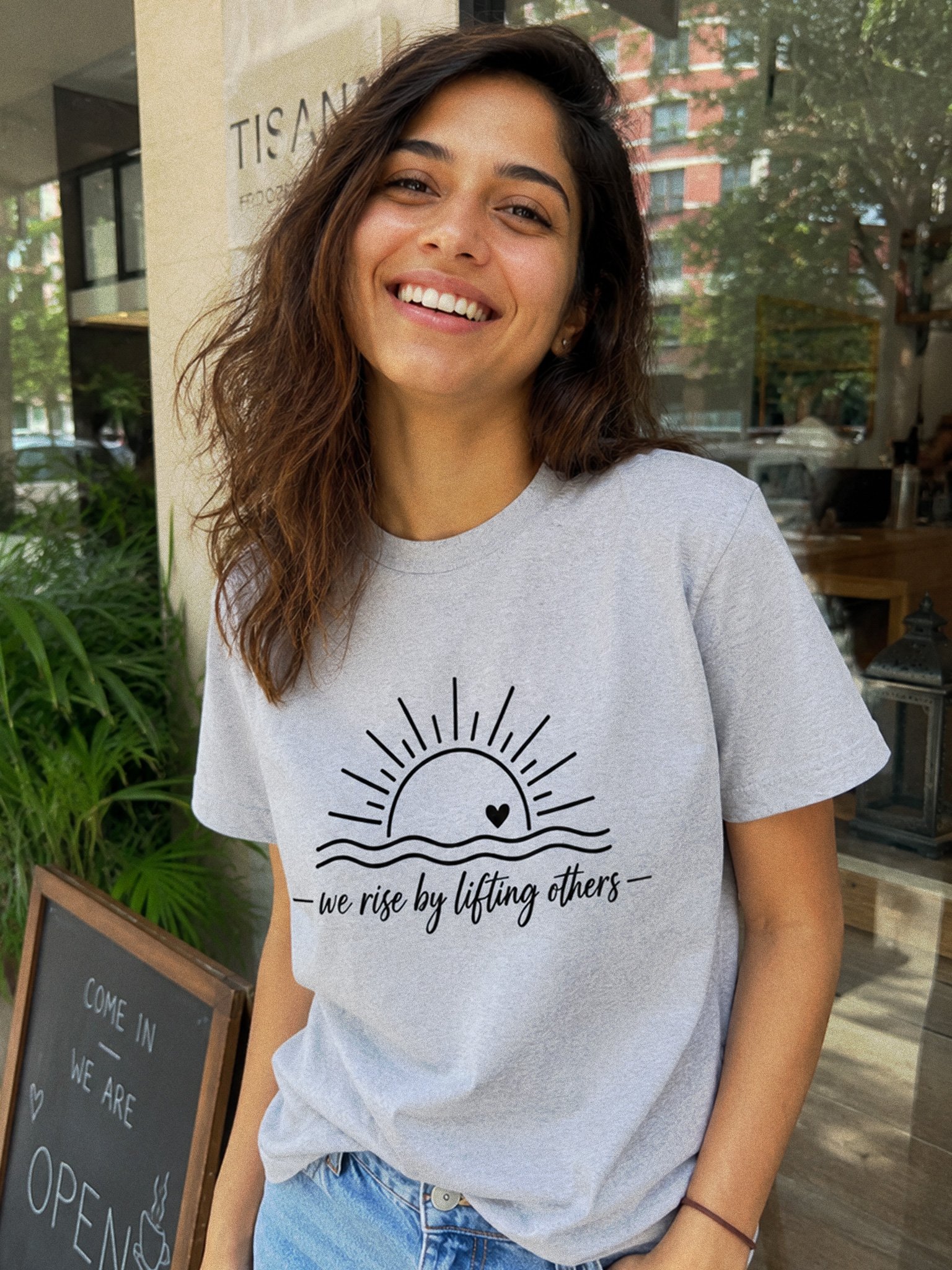 We Rise By Lifting Others T-Shirt | Positive Quote Shirt product image (1)