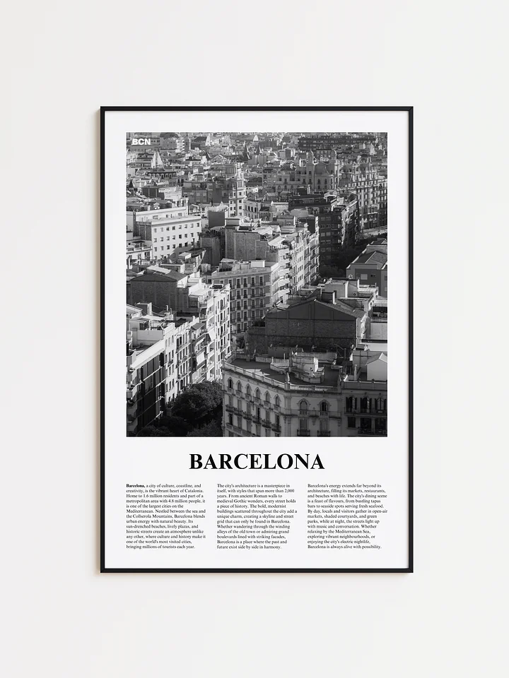Barcelona 02 Newspaper Poster | Framed product image (1)