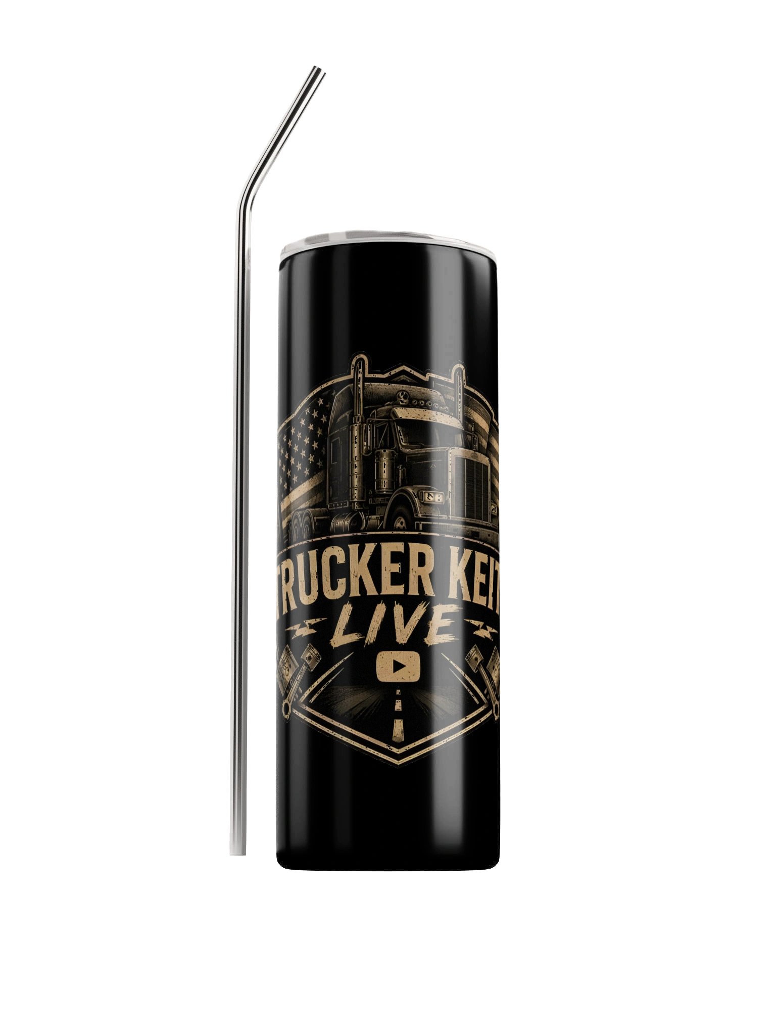 Trucker Keith Live Semi-Truck Tumbler product image (1)