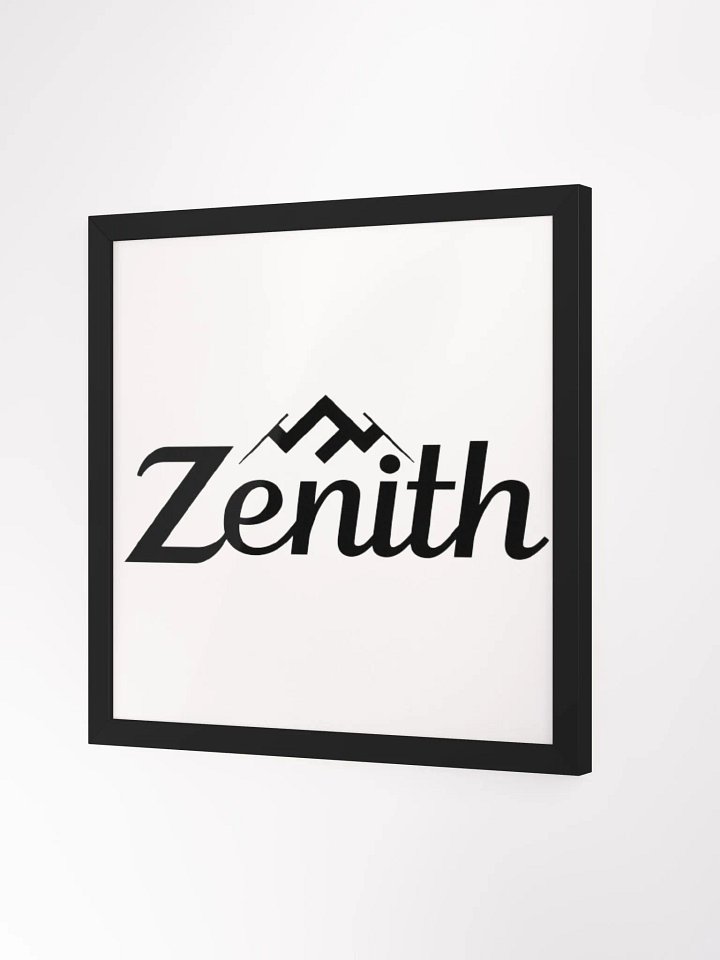 Zenith Framed Matte Poster - Minimalist Mountain Peak Design product image (2)
