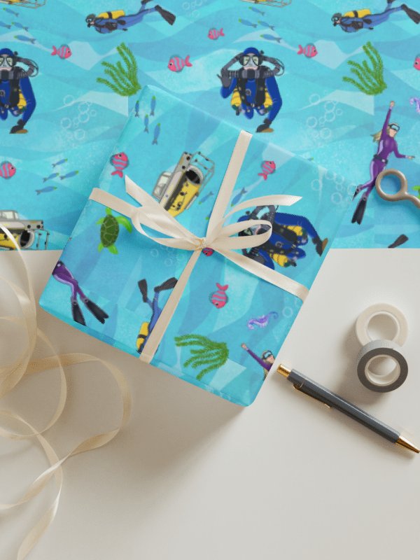 Deep Diving Wrapping Paper Set product image (1)