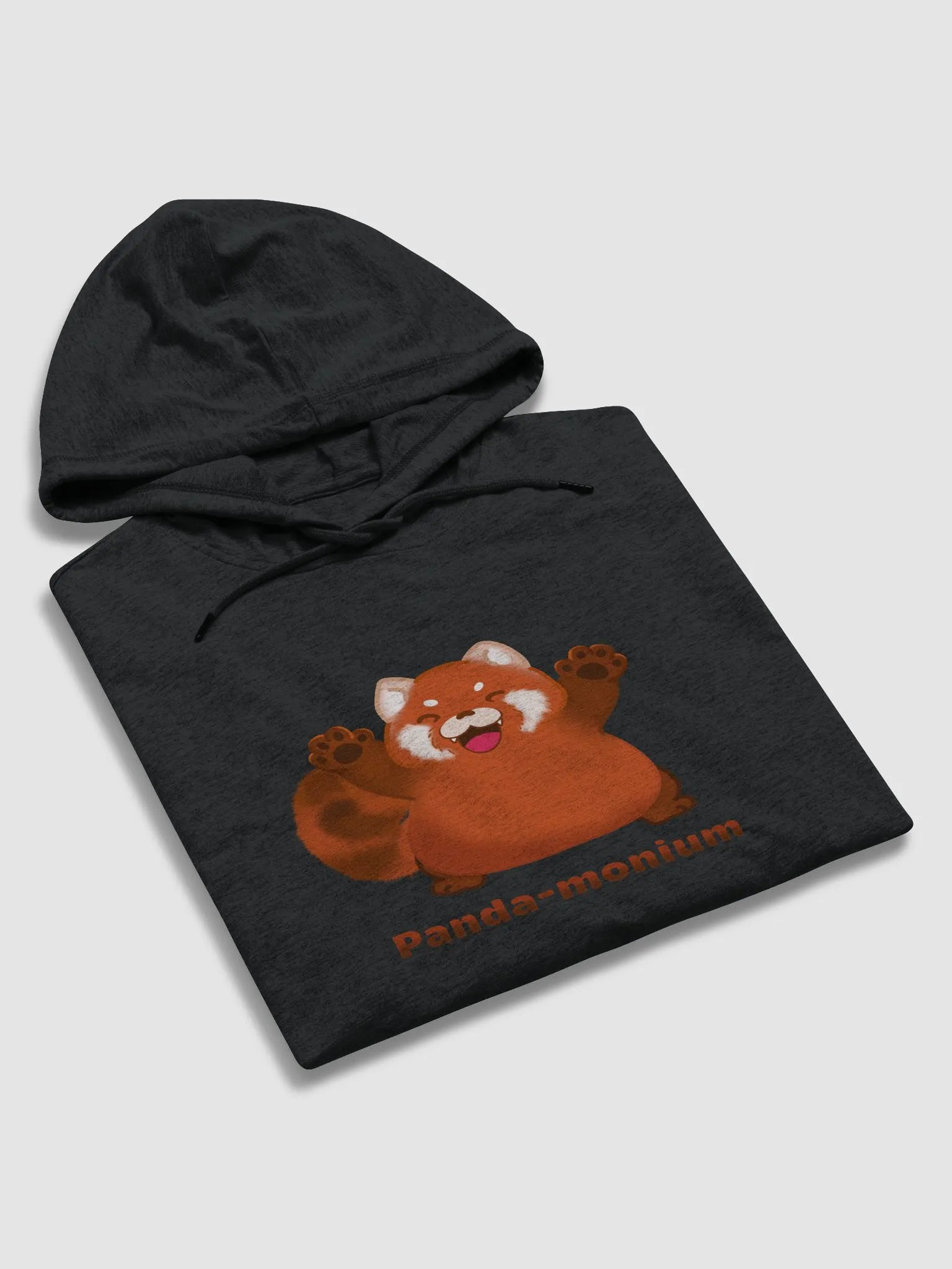 Panda-monium long hoodie product image (6)
