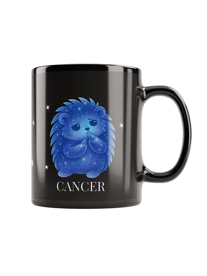Zodiac hedgie black Cancer mug product image (1)