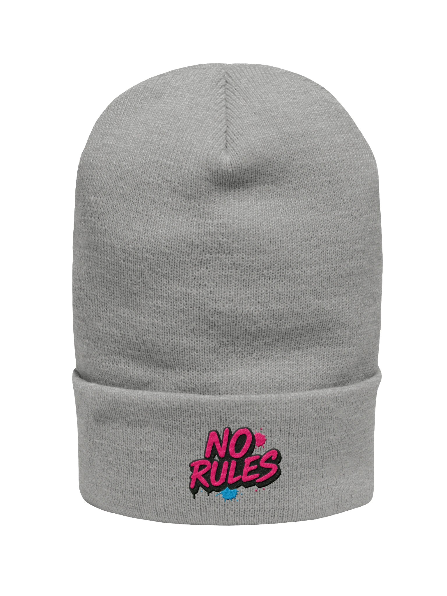 No Rules” Graffiti Street Beanie – Bold Rebel Style product image (1)