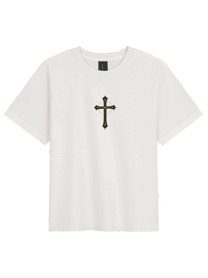 Gold Emblem Cross Tee product image (1)