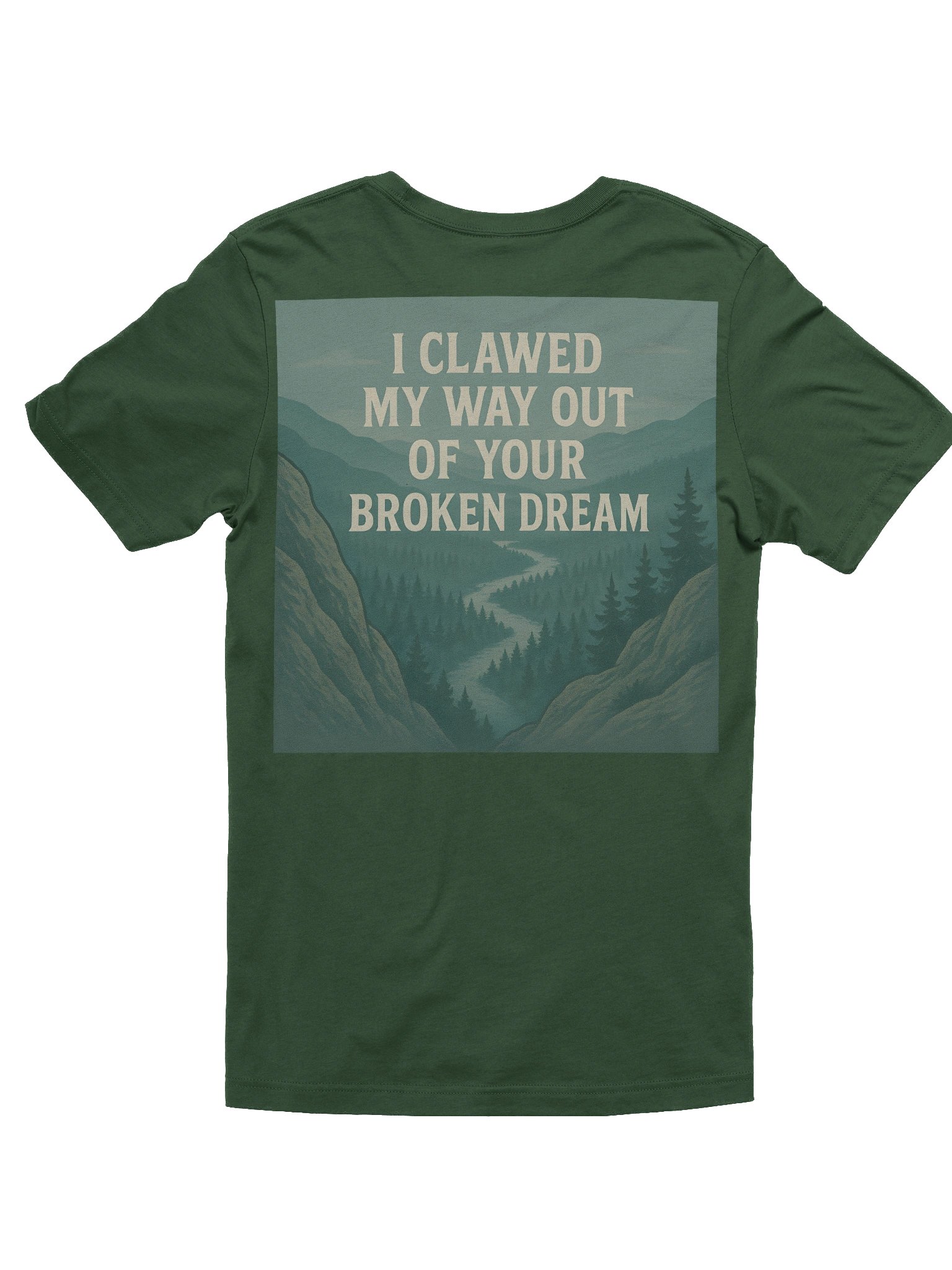 “Broken Dream” Valley Graphic Tee – Forest Fade product image (2)