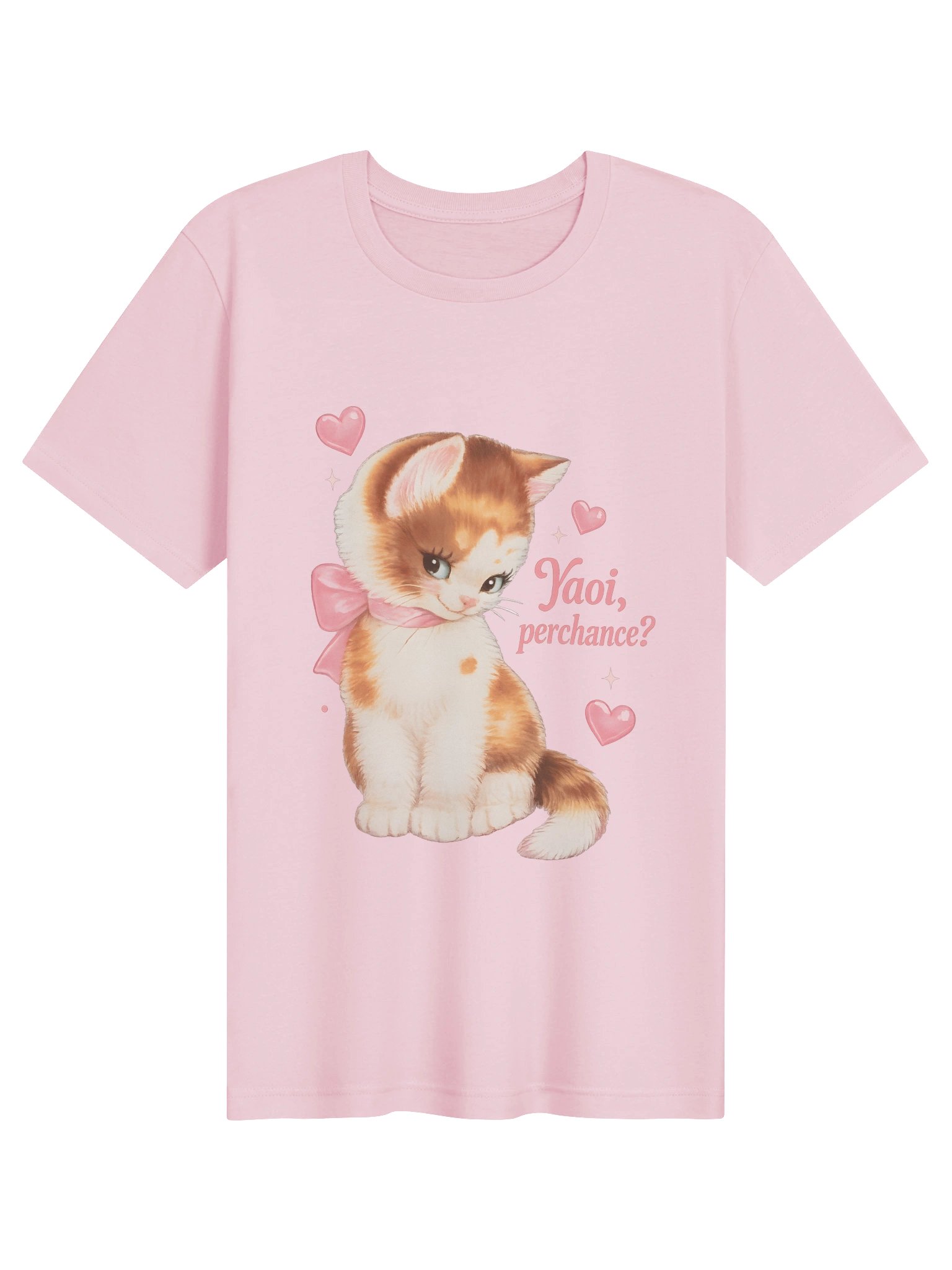 Yaoi, Perchance? | Cute Kitten BL Graphic Tee product image (2)