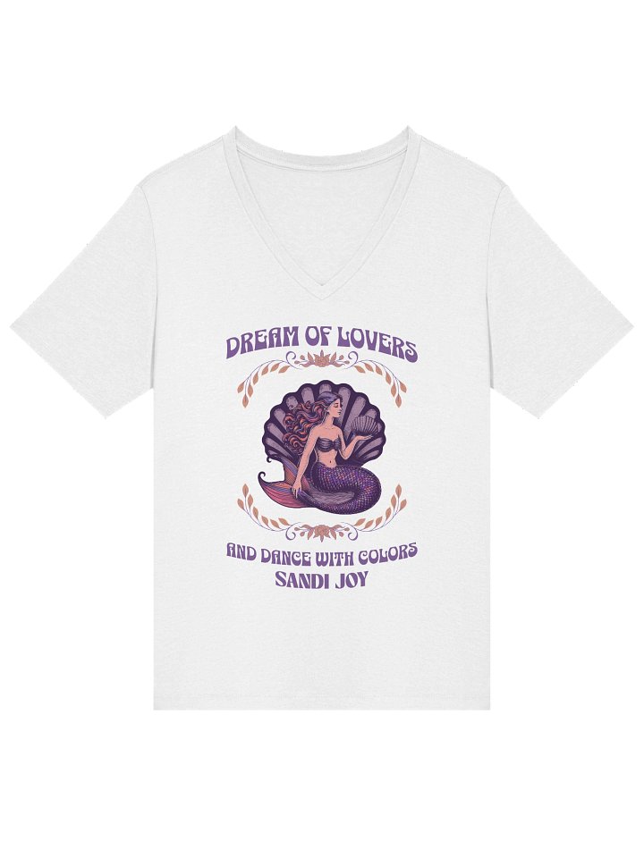 White V-Neck Women - Dream of Lovers and Dance with Colors product image (2)