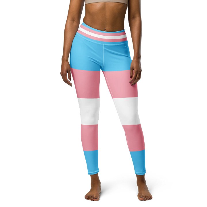 Trans Pride Flag Leggings product image (1)