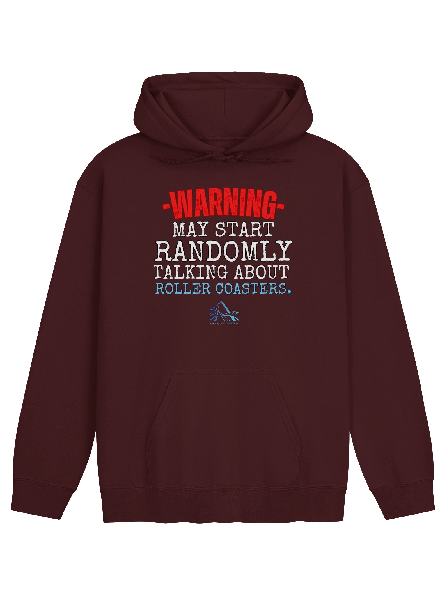 Warning May Talk About Roller Coasters Hoodie product image (1)