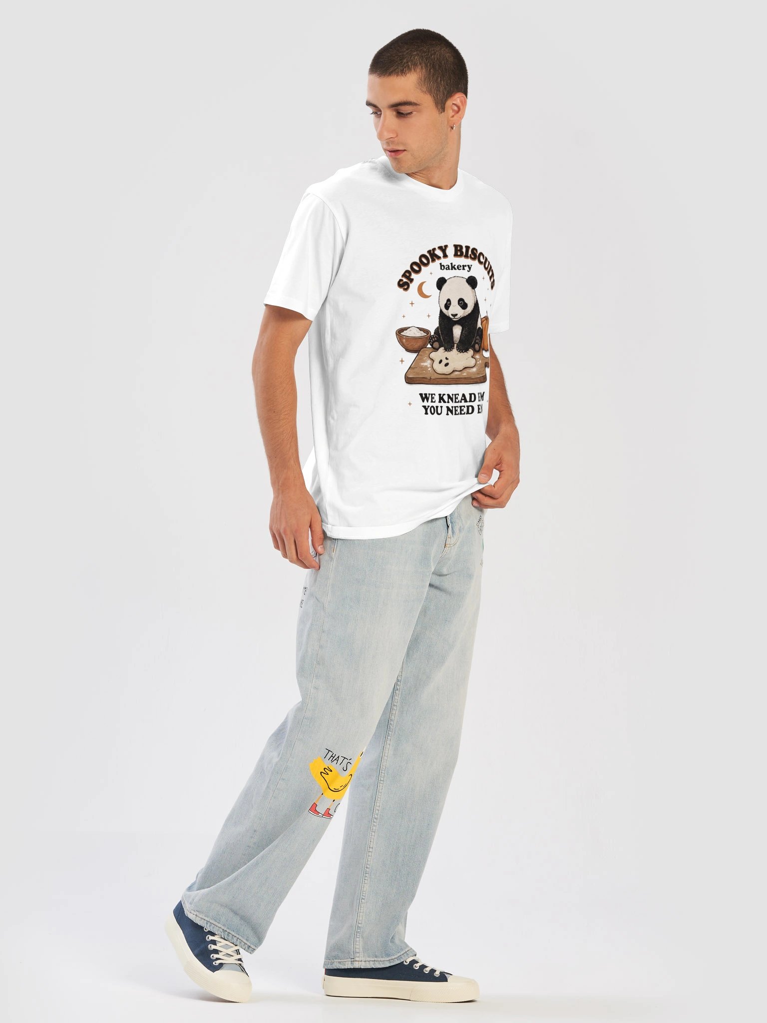 Halloween Spooky Biscuits Panda T-Shirt product image (13)