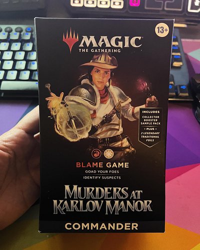 Second #commanderdeck from #murdersatkarlovmanor arrived!! 😍 I can’t wait to play these this weekend!!!
Never thought I would...