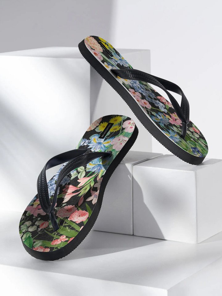 "Exotic Floral Gardens" Flip-Flops product image (2)