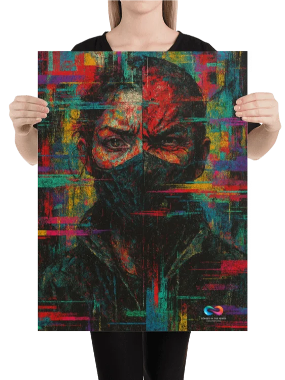 CINEMATIC ART POSTER – DYSTOPIAN GLITCH #002 product image (2)