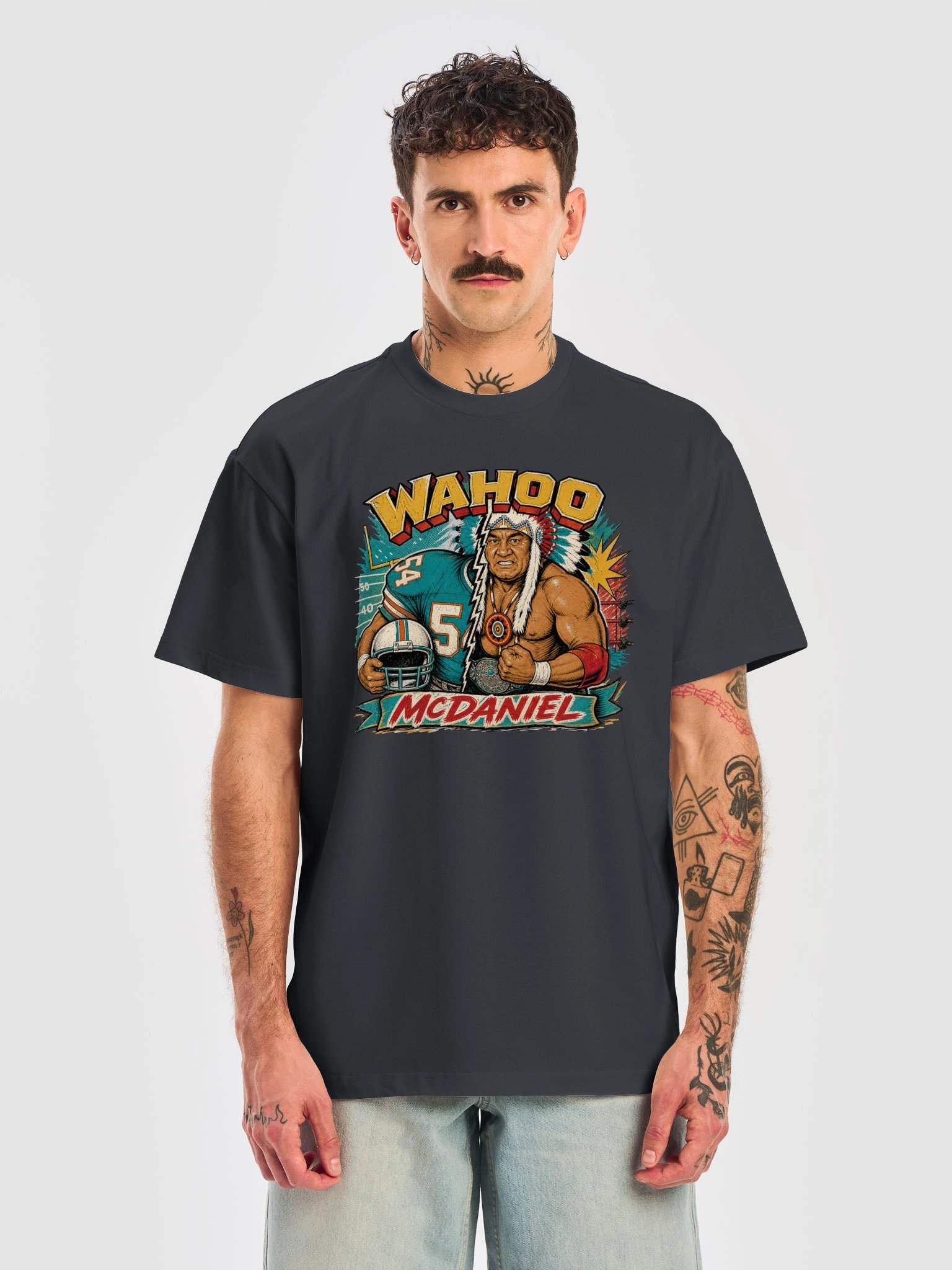 Wahoo McDaniel RETRO STREETWEAR TEE product image (5)