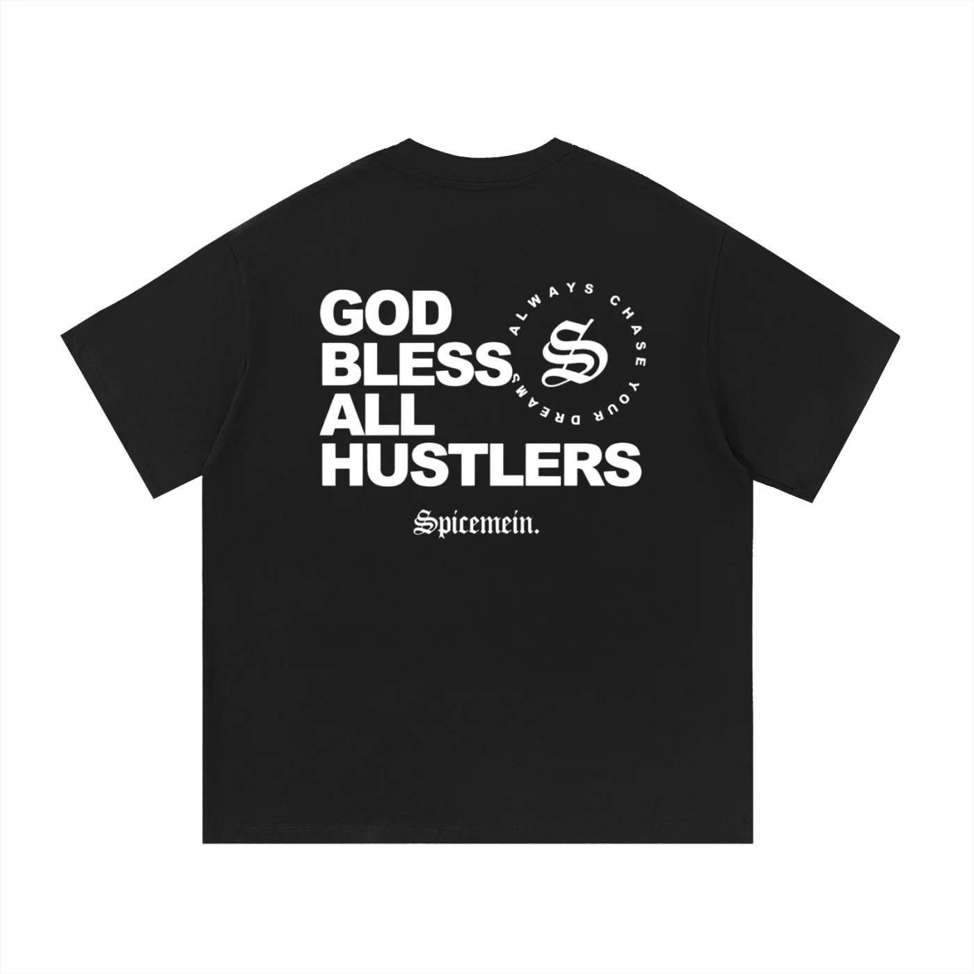 God Blessed All Hustlers Essential Cotton T-Shirt product image (2)