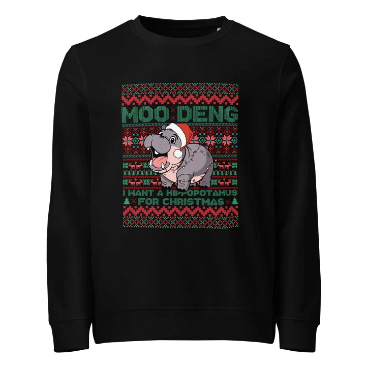 Xmas Sweater Hippo Sweatshirt product image (1)